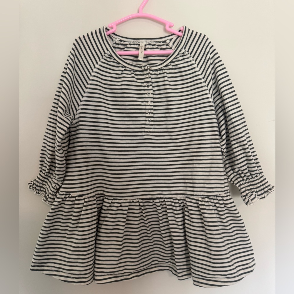 Rylee and Cru Swing Dress in Marine Stripe, 2-3 years